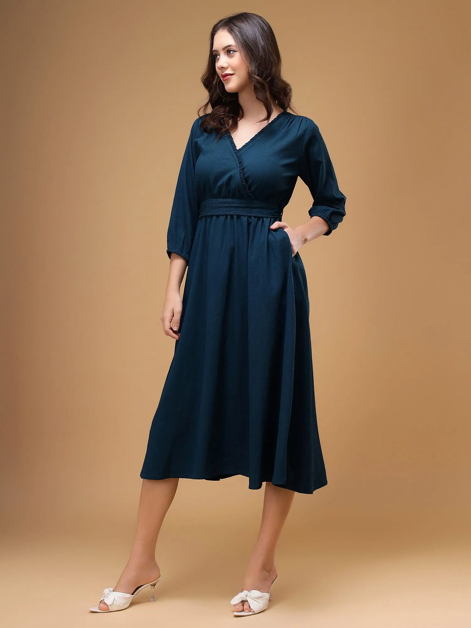 Ayesha Blue Midi Dress