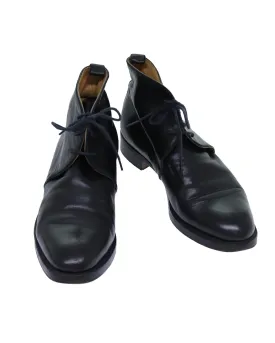 Black Leather Shoes by HERMES