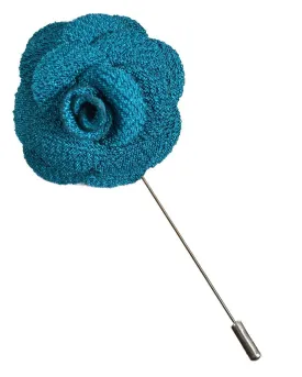 Blue Coral Lapel Flower