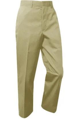 Boys Premium Label Khaki Flat Front Pants