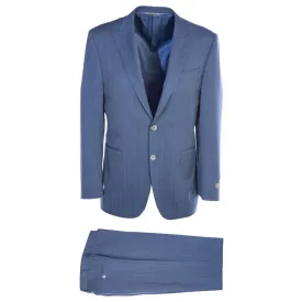 Canali Peak Lapel Suit in Sky Blue