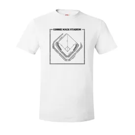 Connie Mack T-Shirt | Connie Mack Stadium White Tee Shirt