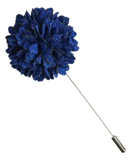 Dark Blue Lapel Flower