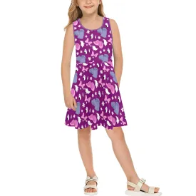 Disney Daisy Duck Born To Stand Out Girls' Sleeveless Sundress