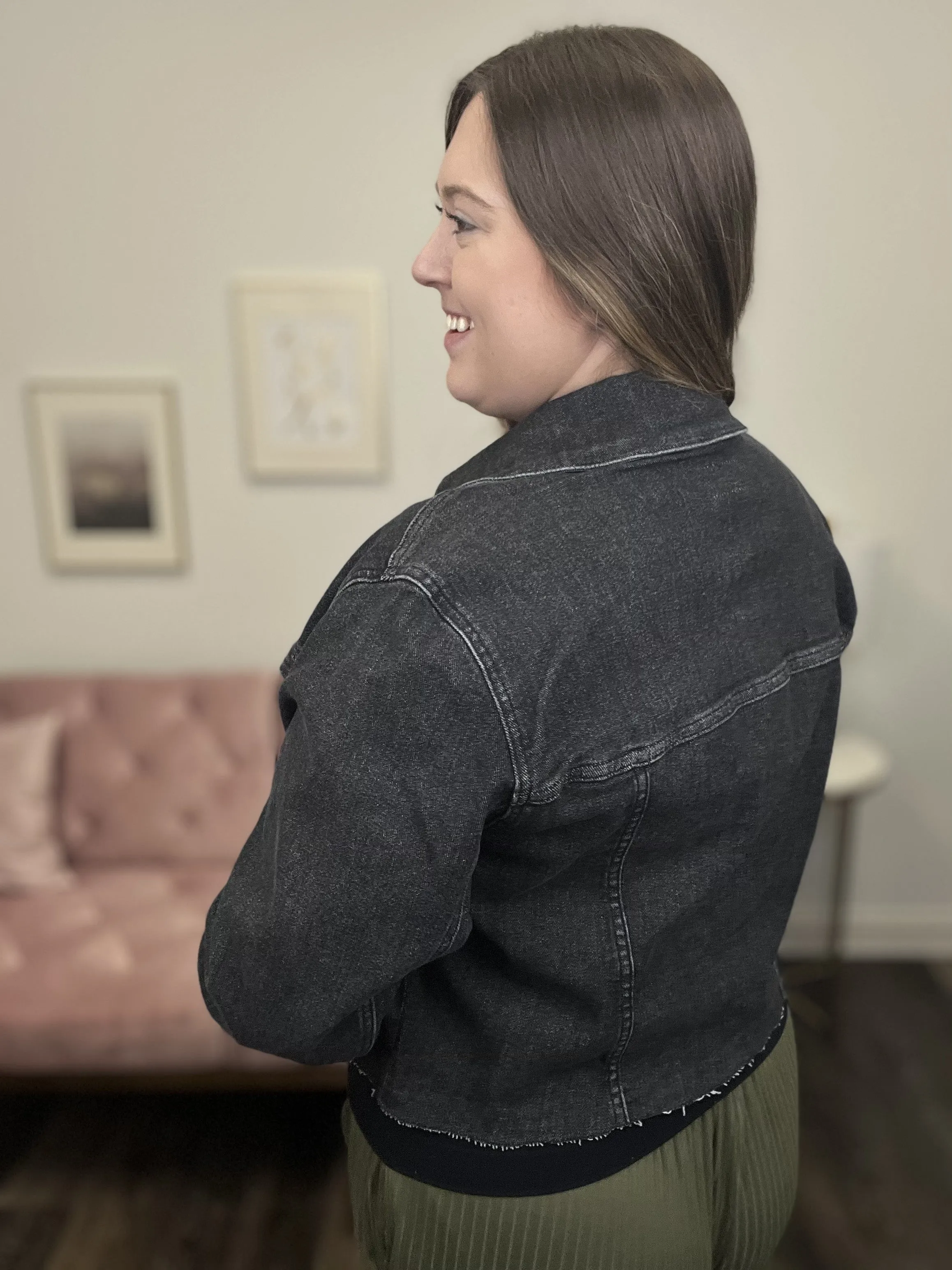 Judy Blue Night Like This Cropped Denim Jacket