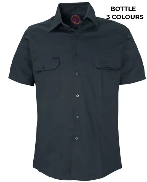 MENS - OPEN FRONT WORKSHIRT - RM1000S