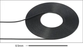 Piping Cable OD 0.5mm (Black),