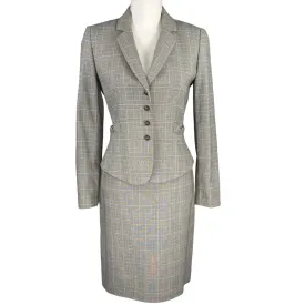 Plaid Skirt Suit Set (S)