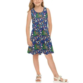 Tiki Desserts Girl's Sleeveless Sundress