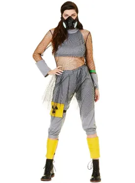 Toxic Biohazard Girl Plus Size Womens Halloween Costume